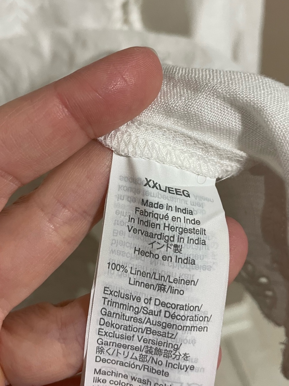 J. Crew White Cotton Eyelet Peasant Linen Top - Picture 3 of 5